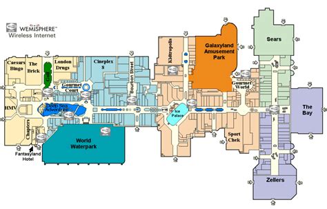 west edmonton mall map entrances.